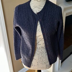 L.L. Bean vintage lambs wool cardigan size M